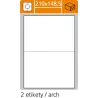 A4 print etikety  2x100ks
