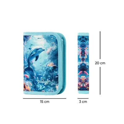 BAAGL Školský peračník jednoposchodový Delfín