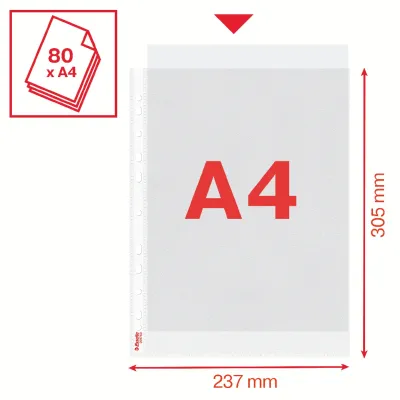 Euroobal PP A4 U MAXI 25ks 100mic ESSELTE matný