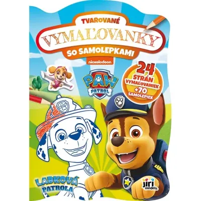 Tvarované maľovanky Labková patrola