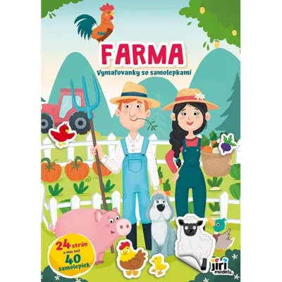 Maľovanky A4 so samolepkami Farma