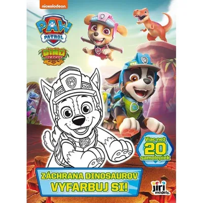 Vyfarbuj si! Labková patrola Záchrana dinosaurov