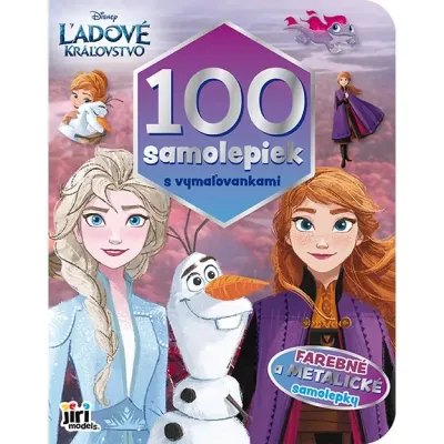 100 samolepiek s maľovankami Ľadové kráľovstvo