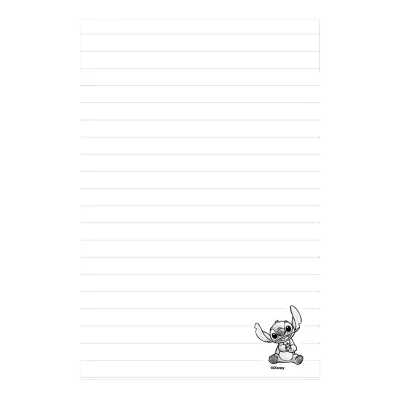 Zápisník linkovaný s gumičkou - Stitch Gold 1