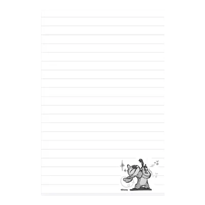 Zápisník linkovaný s gumičkou - Stitch Gold 2