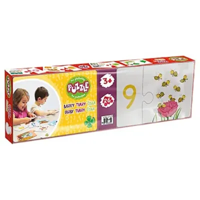 Puzzle pre predškolákov Čísla, farby, tvary