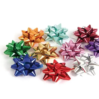 Mašľa samolepiaca metal  5cm mix