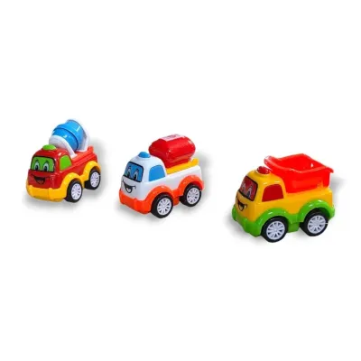 Auto baby stavebné naťahovacie 6,5cm,3druhy - náhodné