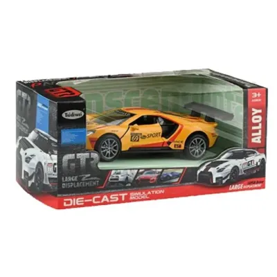 Auto na spätné natiahnutie 12,5cm - žltá