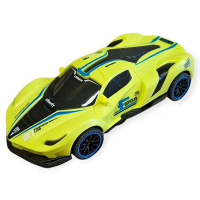 Auto na zotrvačník driftovacie 15cm - žltá