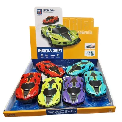 Auto na zotrvačník driftovacie 15cm - žltá