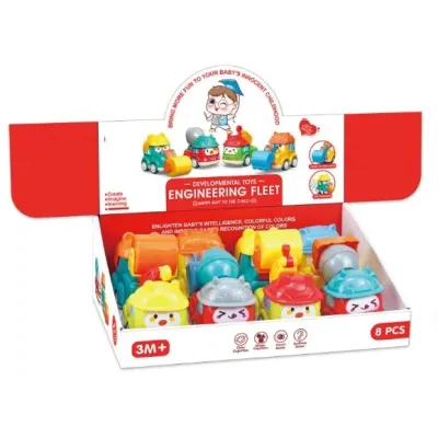 Auto stavebné na zotrvačník 8cm - náhodné