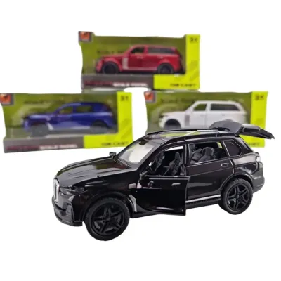 Auto SUV kovové na spätné natiahnutie 12cm - čierna