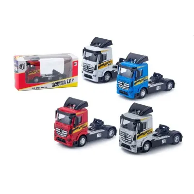 Auto ťahač kovové 10cm - modrá