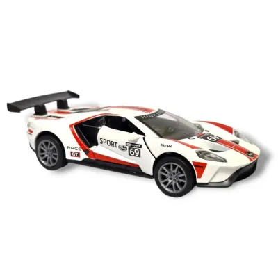 Auto závodné kov 12cm - modrá