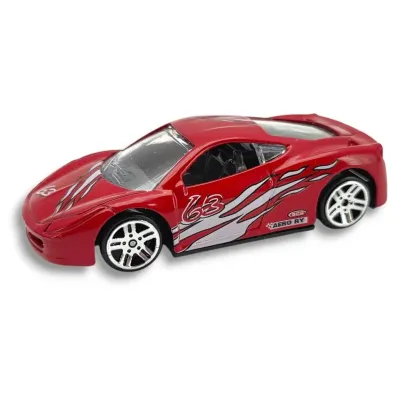 Auto závodné kov 7,5cm - žltá