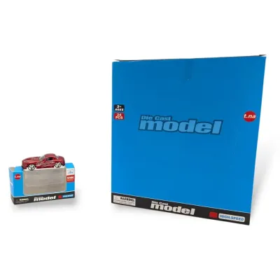 Auto závodné kov 7,5cm - žltá