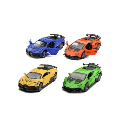 Auto závodné na spätné natiahnutie 12cm - žltá