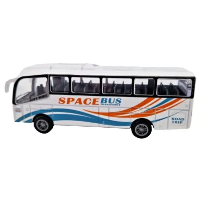 Autobus kovový 3farby - modrá