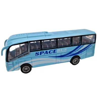 Autobus kovový 3farby - modrá