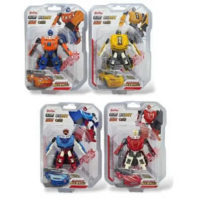 Autorobot kovový 9cm - žltá