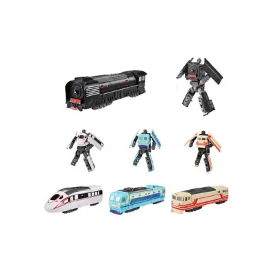 Autorobot vlak 10 cm - čierna