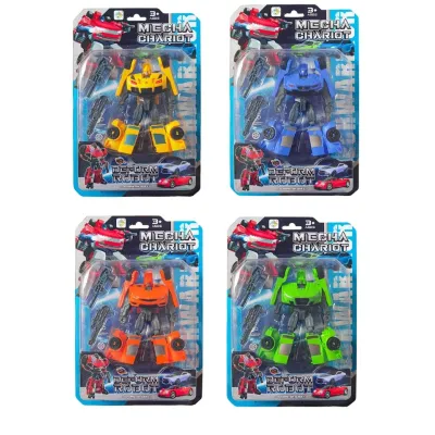 Autorobot závodné auto 10 cm - žltá