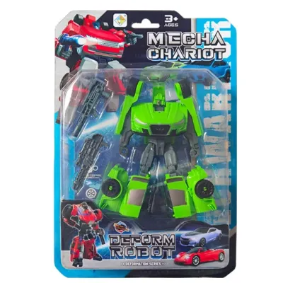 Autorobot závodné auto 10 cm - žltá