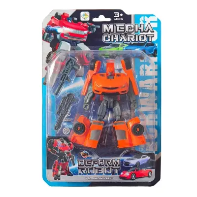 Autorobot závodné auto 10 cm - žltá