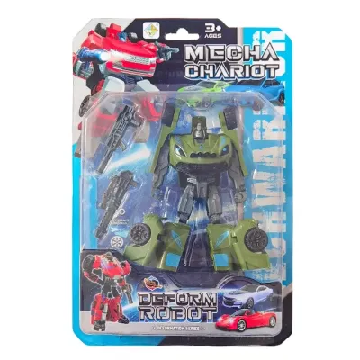 Autorobot závodné auto 10 cm - modrá