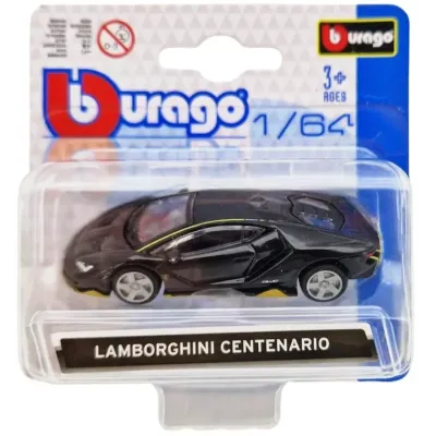 Bburago auto 1:64 mix - žltá - Porsche