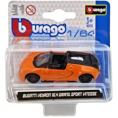 Bburago auto 1:64 mix - žltá - Porsche