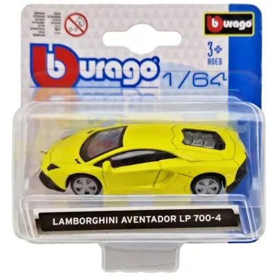 Bburago auto 1:64 mix - žltá - Porsche