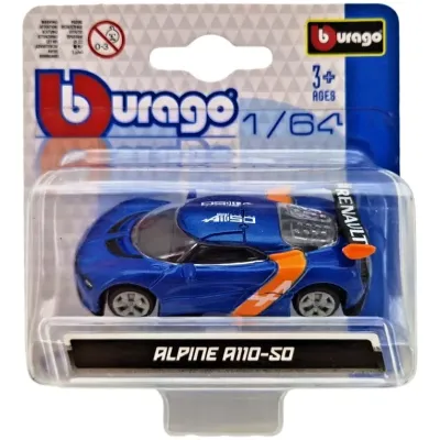 Bburago auto 1:64 mix - žltá - Porsche