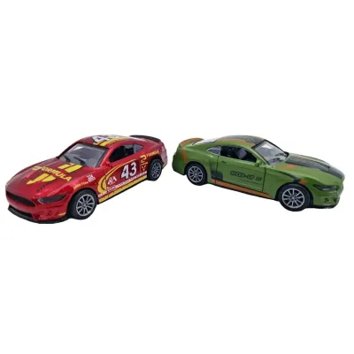 Ford Mustang auto kovové na spätné naťiahnutie 1:36 - červená