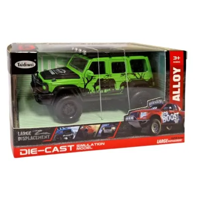 Off-Road kovové auto Safari 12cm - zelená