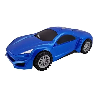 Športové auto na zotrvačník 17cm - žltá