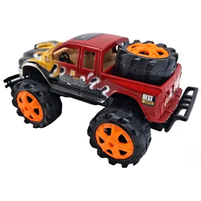 Terénne auto 4x4 na zotrvačník 23cm - modro–fialová