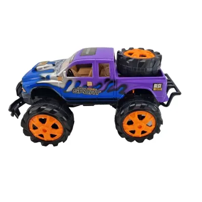 Terénne auto 4x4 na zotrvačník 23cm - modro–fialová