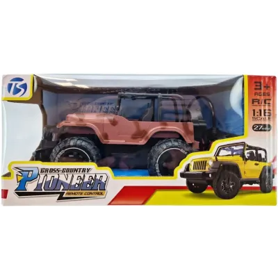 Terénne auto Jeep RC s efektmi 1:16 - zelená