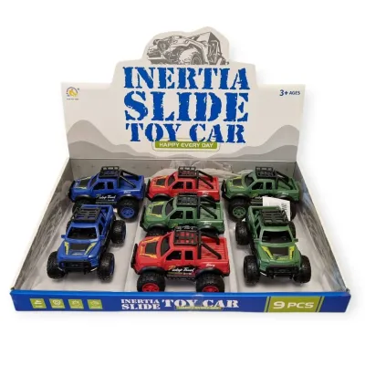 Terénne auto na zotrvačník 13cm - modrá