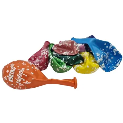 Balóny Všetko Najlepšie farebné 100ks