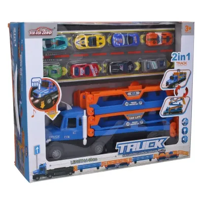 Auto ťahač s vystreľovacou dráhou 140cm 2v1