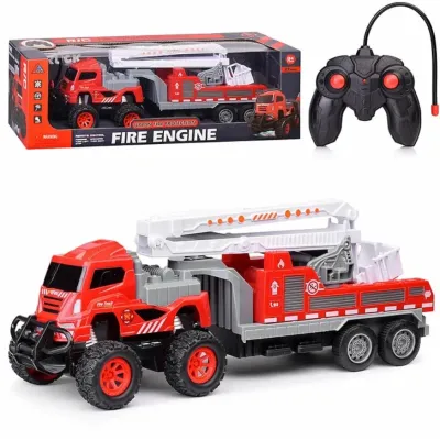 Hasičské auto RC ťahač 4x4 s rebríkom 33cm