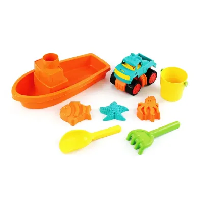 Sada do piesku auto a loď 33cm