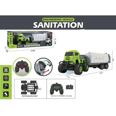 Smetiarské auto 4x4 RC ťahač 35cm