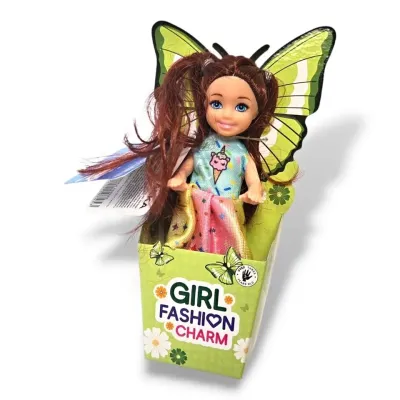 Bábika Fashion 15cm, 4druhy - žltá