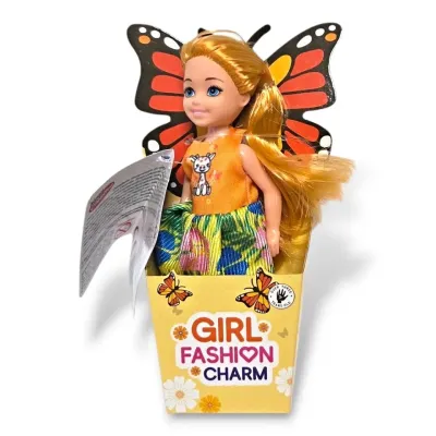 Bábika Fashion 15cm, 4druhy - žltá