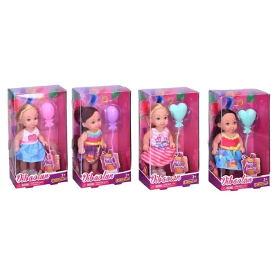 Bábika s balónikom 11cm - blondína