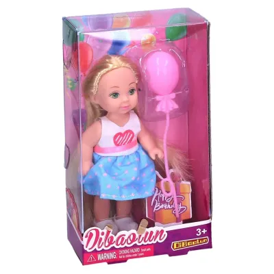 Bábika s balónikom 11cm - blondína